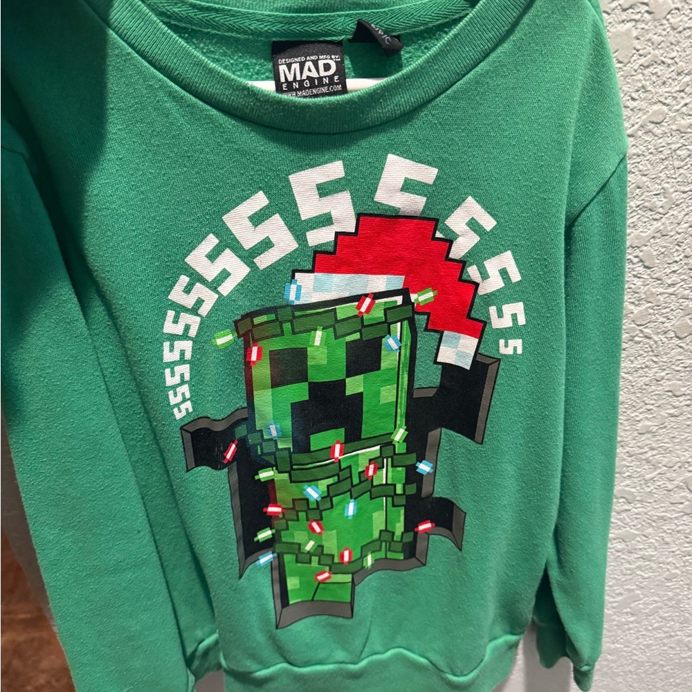 MAD Engine Green Holiday Sweatshirt